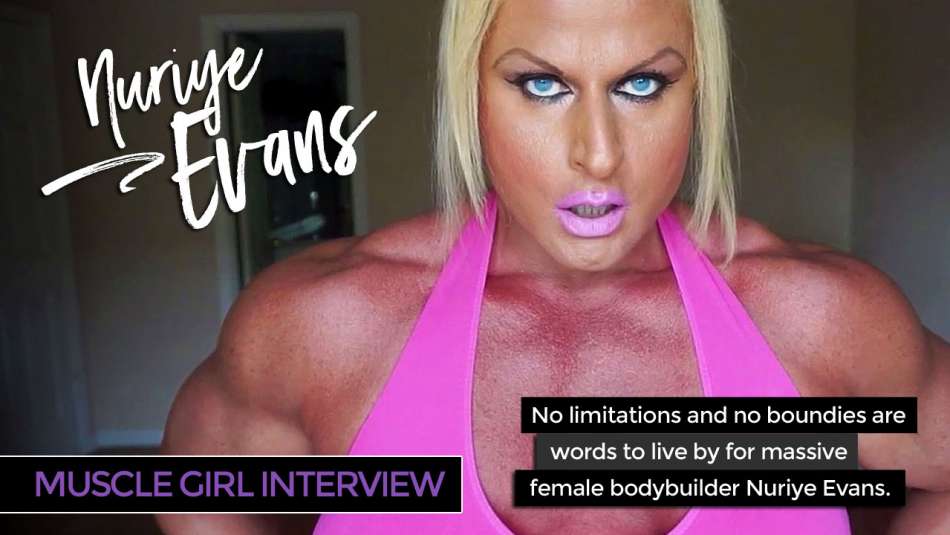 Massive Muscle Porn - Massive Female Bodybuilder Interview Nuriye Evans