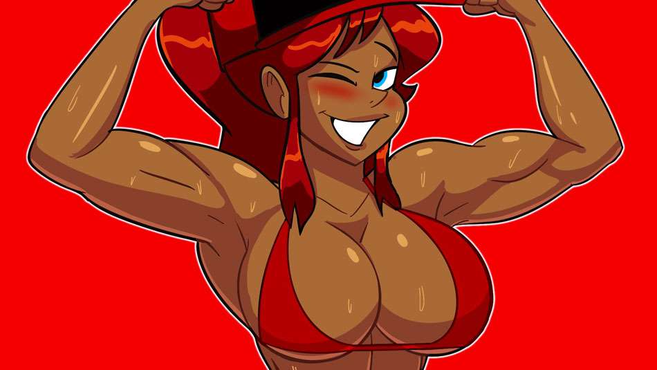 Muscle Girl Artwork From AtomicKingBoo [Big Tits & Muscle]