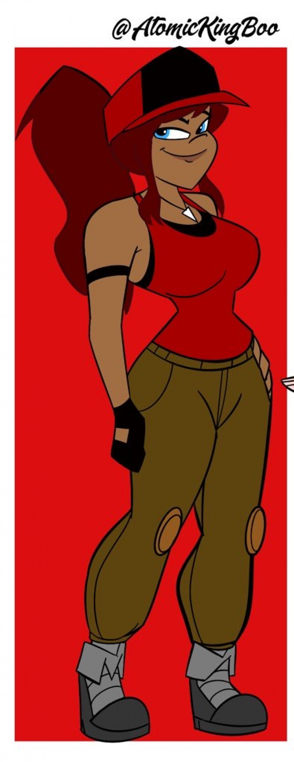 sexy badass cartoon girl