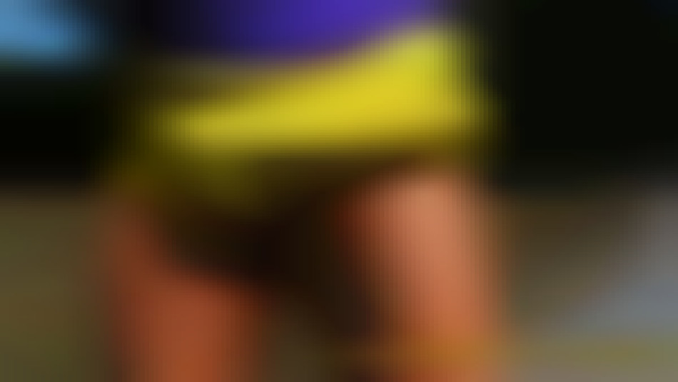 Angela Salvagno hot futanari muscle babe with huge dick bulge