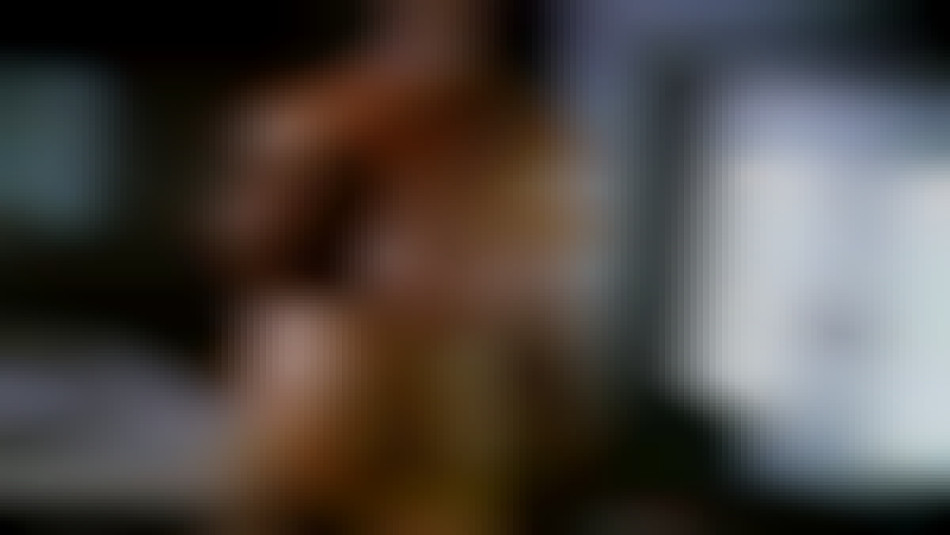 busty girl with muscle topless workout