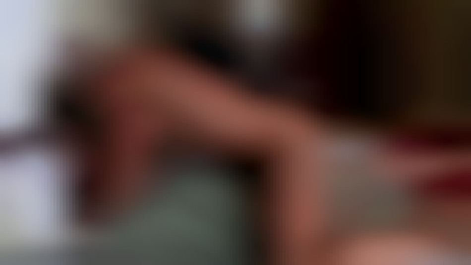 sexy muscular woman straddles a guy