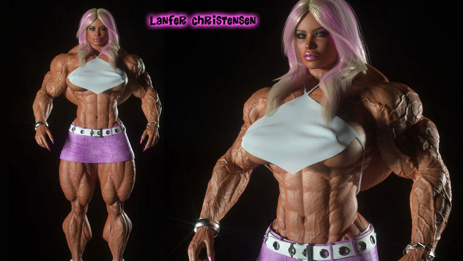 3d Extreme Female Muscle Porn - Top 5 3D Muscle Girls From Fem-PowerExtreme